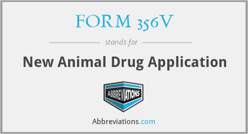 What does FORM 356V stand for?